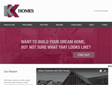 Tablet Screenshot of kandkhomesinc.com